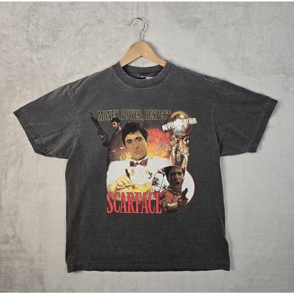 Scarface Shoe Palace The World Is Yours Shirt Large Movie Vintage Rap Tee Style - Picture 2 of 8